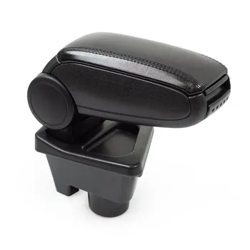 

Black Leatherette Center Console Storage Box Armrest for Renault Megane 4 Sedan 2016 +