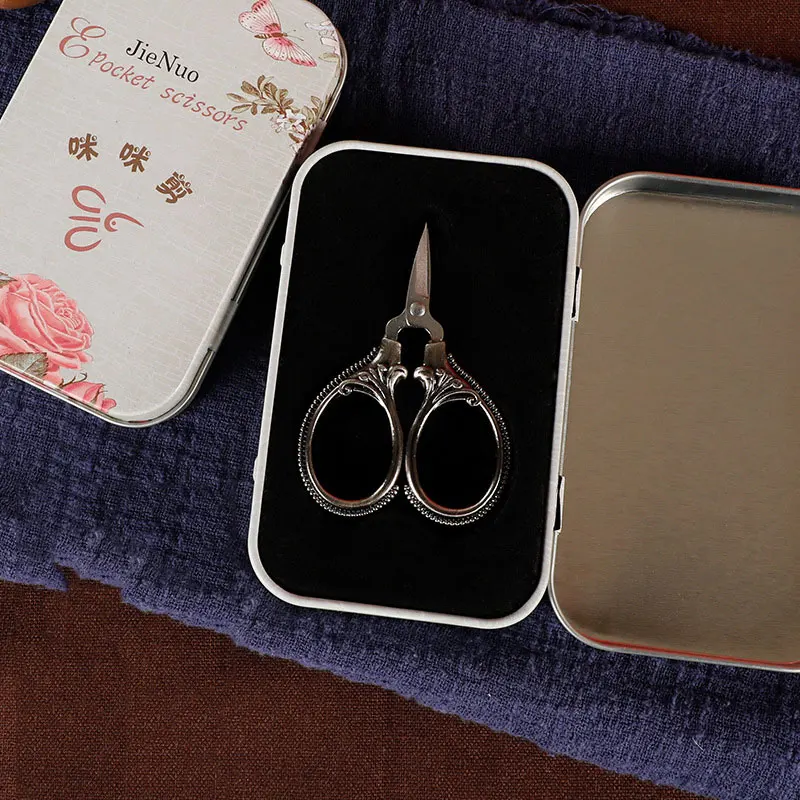 6cm Mini sewing scissors sewing supplies craft scissors pocket scissors retro pocket scissors antique thread cutter vintage scissors embroidery cross stitch stainless steel