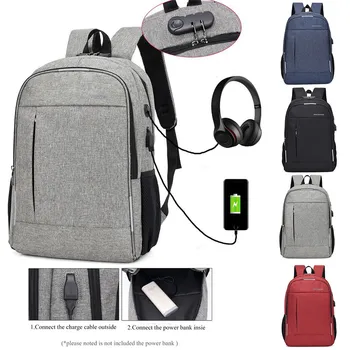 

Laptop Bag Backpack New Unisex Anti-Theft Men Backpack USB Charging Laptop Travel Bag Waterproof Business Back Packs Bags #T1G