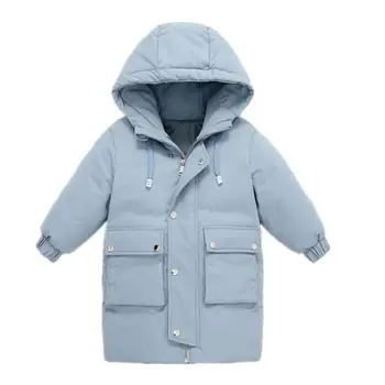 

New Girls clothing Baby Coats for Girls Duck Down Jackets For Autumn Winter Kids Clothes Double-Breasted Top children Outwear