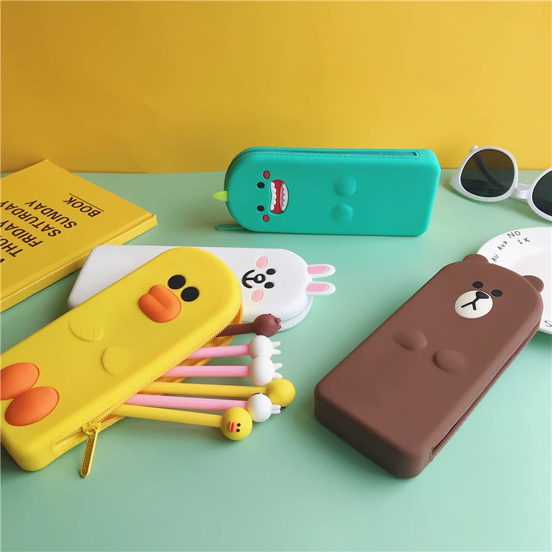 Бесплатная доставка Kawaii Карандаш Чехол стильная футболка с изображением