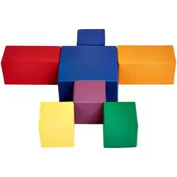 Estructura de espuma suave para interiores, bloques de juego básicos activos para niños, juego grande, 7 Uds.