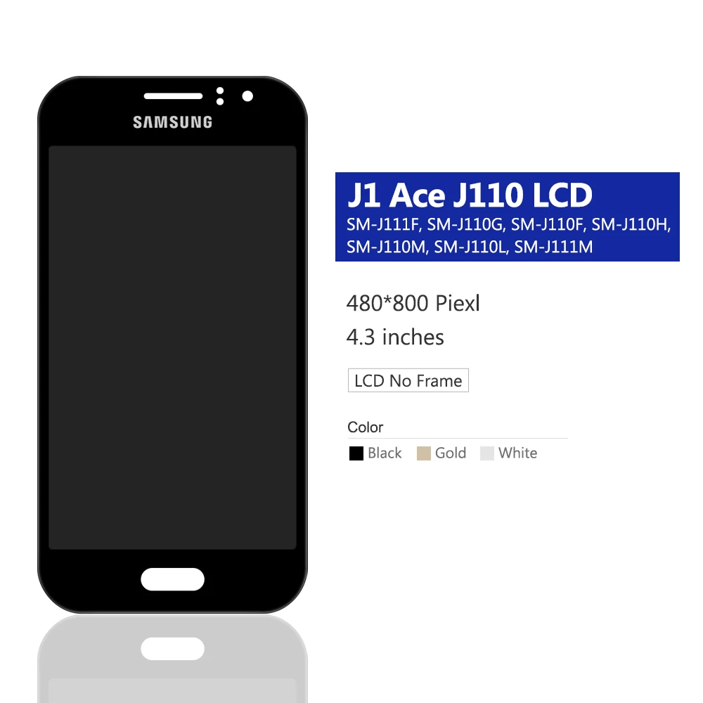 ЖК дисплей 4 3 ''J111 для Samsung Galaxy J1 Ace J111 J111F J111M J111FN с сенсорным цифровым