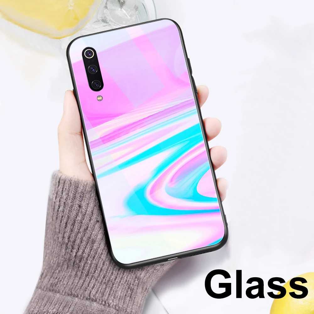 Ciciber чехол для телефона для Red mi Note 8 7 6 5 Pro Plus Funda для Xiaomi mi 9 9T A2 8 6X mi X 2 2S PocoPhone F1 Эстетическая стеклянная крышка - Цвет: Patterned 5