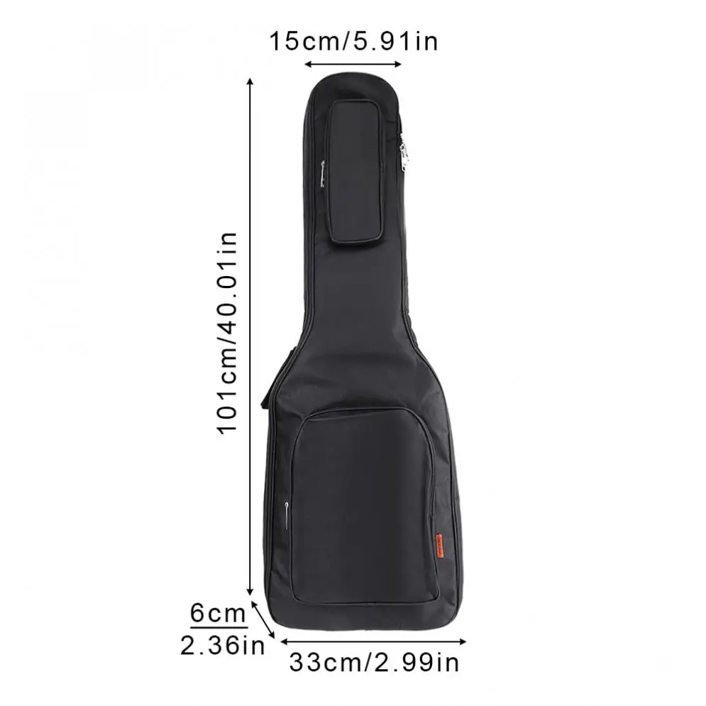 101x33x6 см Оксфордский тканевый чехол для электрогитары Gig Bag с двумя ремешками 8 мм