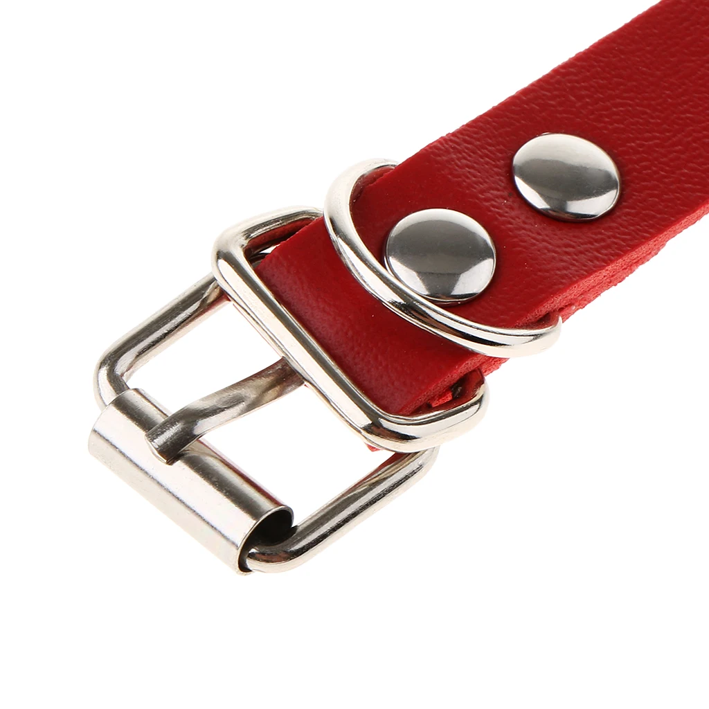 Fashionable Chic Punk Women Lady PU Leather Buckle Belt Choker Chain Charm Collar Necklace Bracelet