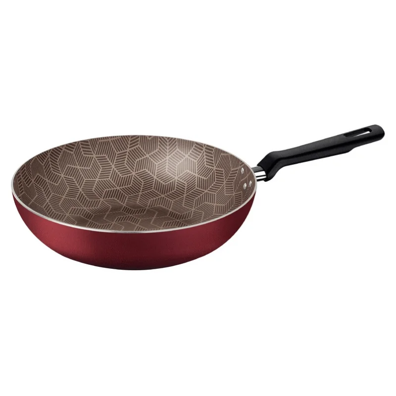 Wok Tramontina Loreto Aluminum Red Nonstick 28 Cm - Casseroles & Ishinabes  - AliExpress