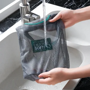 

Reusable Fruit Vegetables Shopping Bag Tote Mesh Woven Net Hanging Storage Bag for Kitchen XH8Z