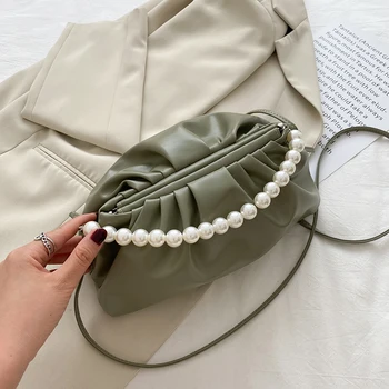 

Fashion Women Cloud Shoulder Bags Handbags Crossbody Totes Classic Elegant Pearl Elegant Small Crossbody Shoulder Bag