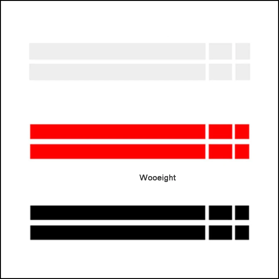 Wooeight 2 шт. черный белый красный виниловый капот автомобиля полосы наклейка капота Наклейки Обложка dWm2754536 подходит для MINI Cooper R50 R53 R56 R55