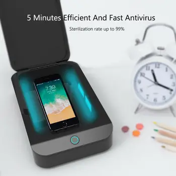 

Portable UV Box Case Jewelry Mobile Phone Cleaner Toothbrush Cleaning Safe Portable UV Box