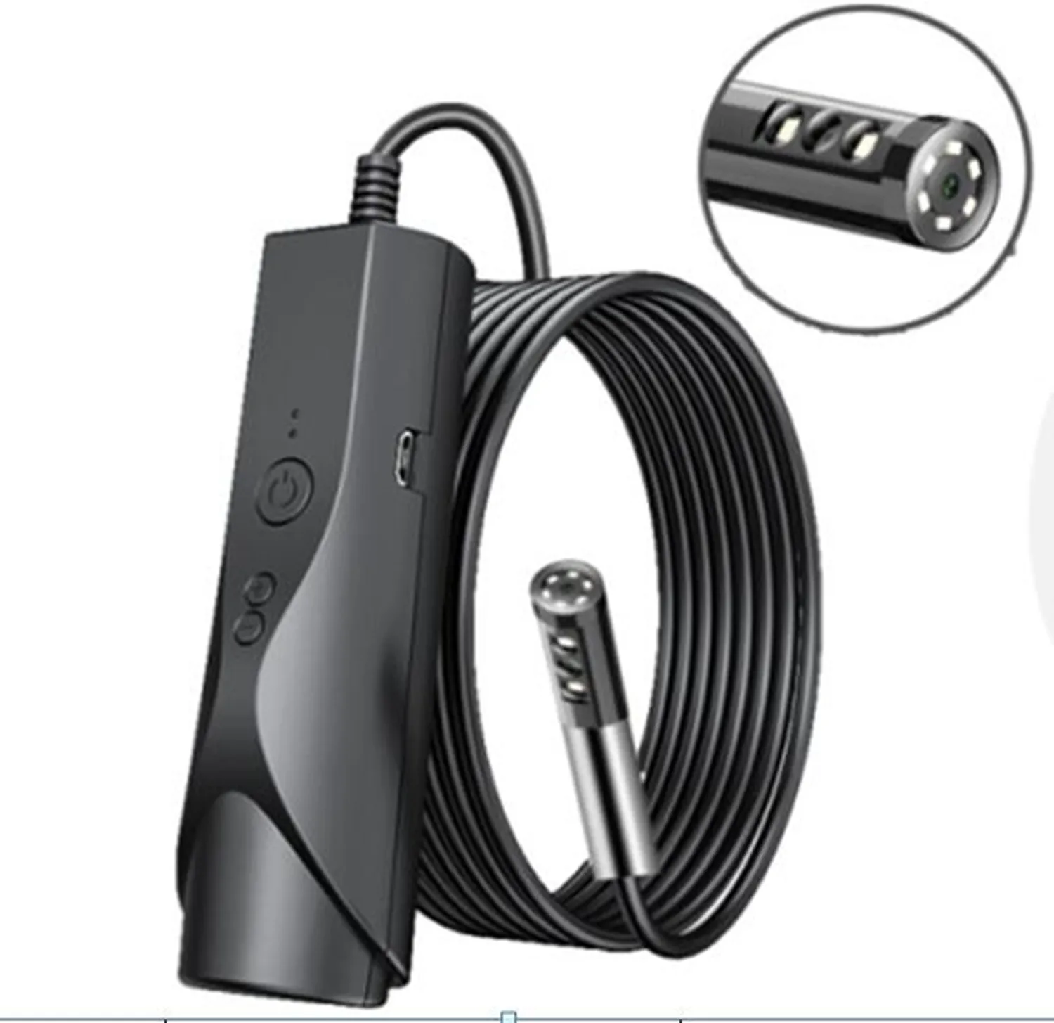 4.9mm Dual Lens WIFI/USB Endoscope Module 2MP 1080P Inspection CMOS Borescope HD Digital Microscope 90 Degree Side View Otoscope 8mm 2mp 1080p dual lens wifi endoscope side view