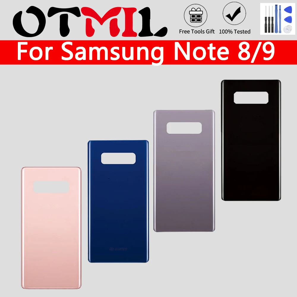 

Back Battery Cover Note 8 Note 9 For Samsung Galaxy Note8 N950 SM-N950F N950FD Note9 N960 SM-N960F Back Rear Glass Case For note