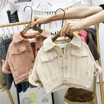 

Baby Boys Jackets 2019 Autumn Fashion New Children's Turn-down Collar Jacket Kids Casual Outwear Coats Toddler Jackets Boys Coat