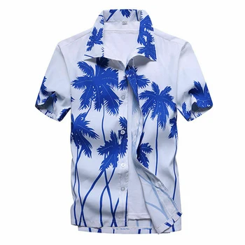 

Hot Man Summer Beach Fashion Shirt Mens Plus Size Sexy Short Sleeve Shirt Male Floral Trend Shirt 2019 Casual Flower Shirts