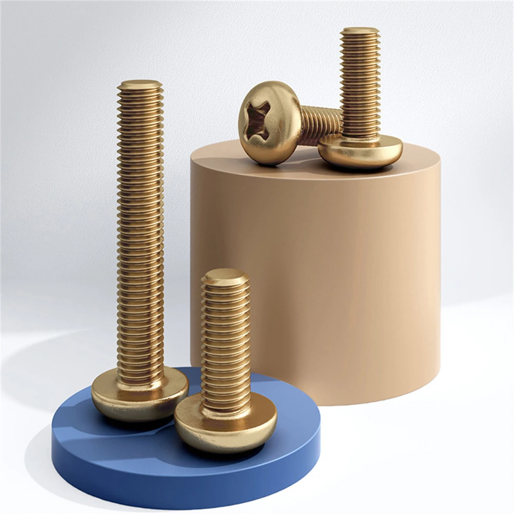 Select Size M2 M2.5 M3 M4 M5 M6 Solid Brass Phillips Pan Head Screws Select Size M2 M2.5 M3 M4 M5 M6 Solid Brass Phillips Pan Head Screws