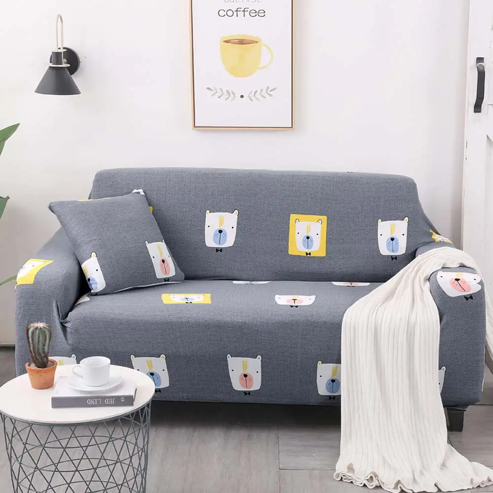 Чехол с рисунком собаки из мультфильма секционный чехол для дивана все включено чехол для дивана эластичный чехол