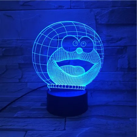 

New Style Cartoon 3D Visual Lamp Colorful Remote Control Touch Bluetooth Audio LED Night Light