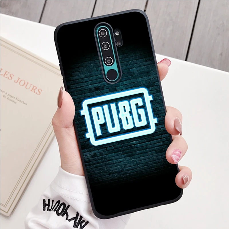 xiaomi leather case case PUBG Game black Silicone Phone Case For Redmi note 9 8 7 Pro S 8T 7A Cover cases for xiaomi blue Cases For Xiaomi