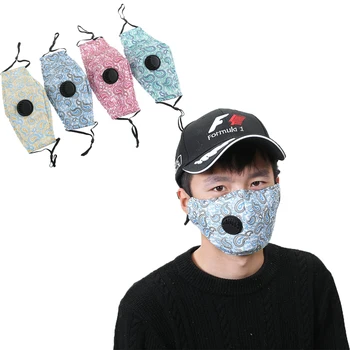 

PM2.5 Hawaii Style Men Mouth Mask Carbon Filter Respirator Nose Mask Anti Dust Washable Mouth Muffle Adult Face Mask