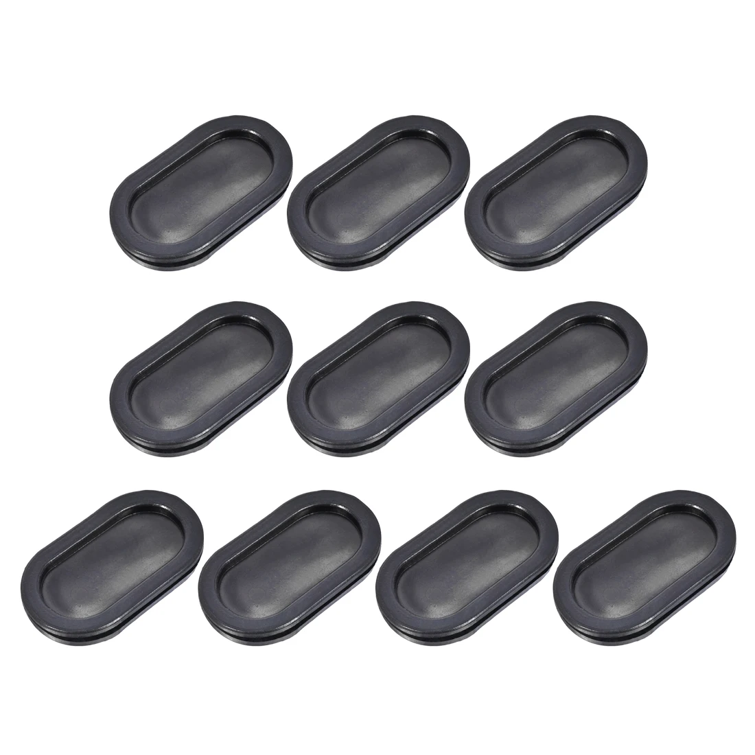 

uxcell 10Pcs Wire Protector Oil Resistant Armature Oval Rubber Grommet 30x65mm Mounting Double Sided Grommet Set