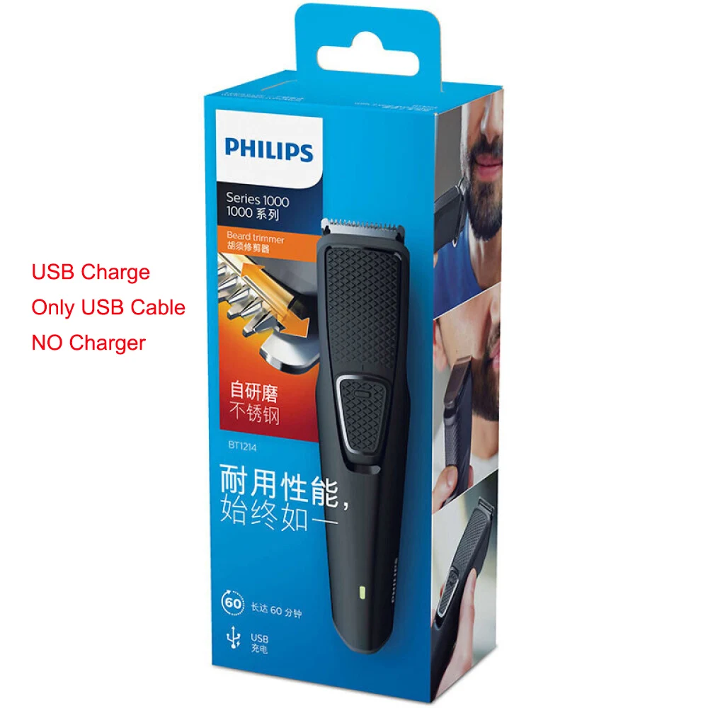 Оригинальная Электробритва Philips BT1214 с аккумулятором перезаряжаемый NiMH триммер