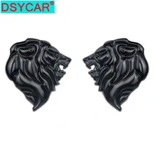 DSYCAR 1 шт. значок Логотип Автомобильная наклейка Светоотражающая наклейка на авто украшения знак мотоциклетные голова льва эмблема 3D металлические лобовое стекло