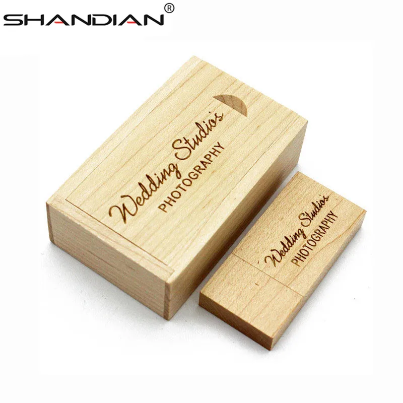 Usb флеш накопитель SHANDIAN деревянный 4/8/16/32/64 ГБ|flash drive memory stick|wooden usbpendrive logo |
