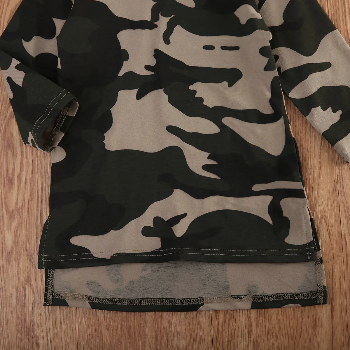 Pudcoco New Fashion Infant Baby Girls Camo Princess Party Dress Newborn Long Sleeve T shirt Winter Warm Clothes 0-3T