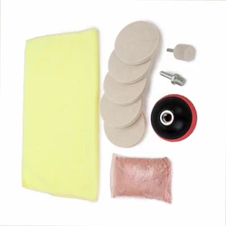 Kit d'outils pour polisseuse de voiture, 1 Kit de tampons de polissage pour polisseuse de cire automobile 