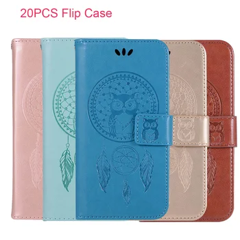 

20PCS Retro Flip Case For Redmi 4 4A 5 5A 5 Plus 6 6X Note4 PU Leather Silicon Wallet Stand Cover For mi 6 6X A2