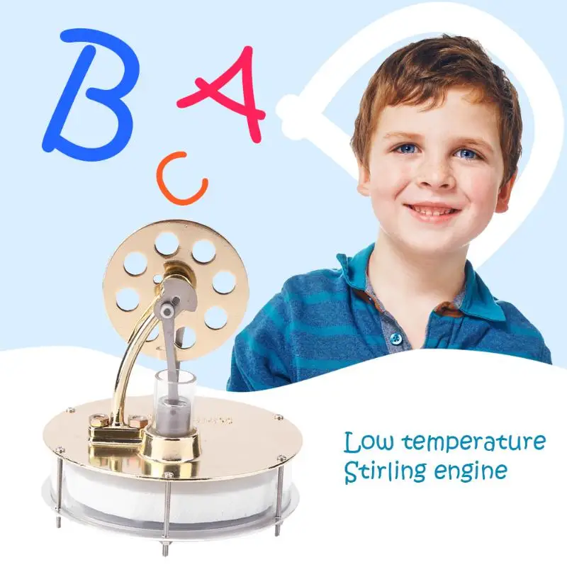 

Low Temperature Stirling Engine Developing Logical Thinking Reasoning Motor Model Heat Steam DIY Kit Educational Toy