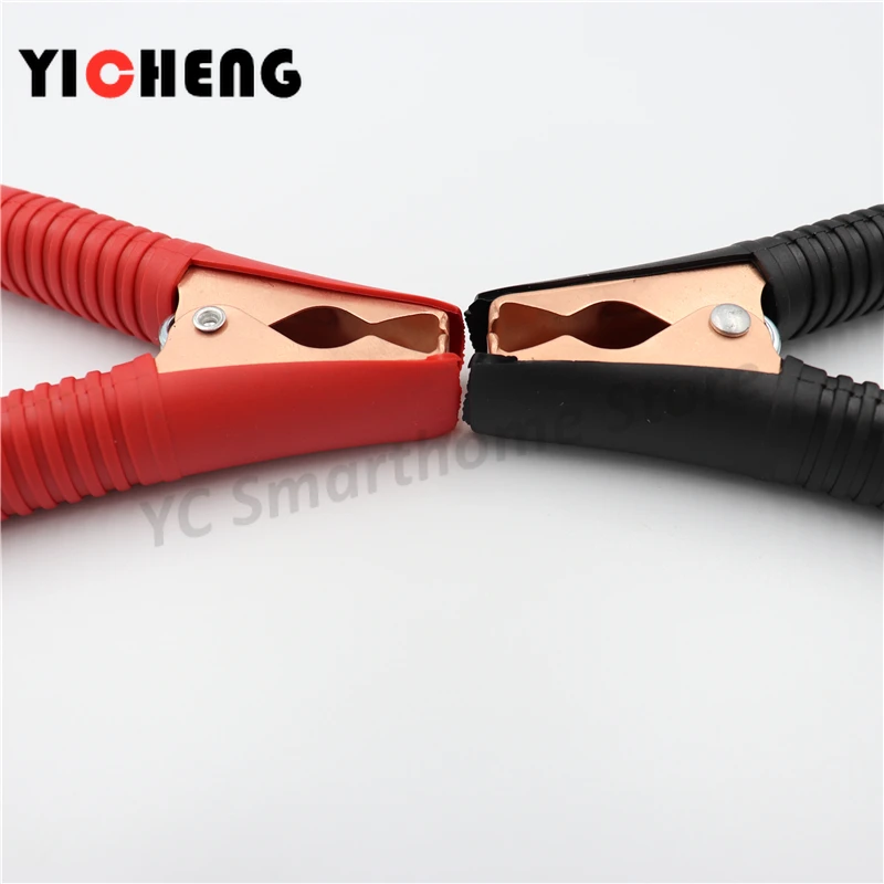 2Pcs red 2Pcs black 90MM Car battery fire clips High current alligator clips Large emergency battery clips Wire clips 100A