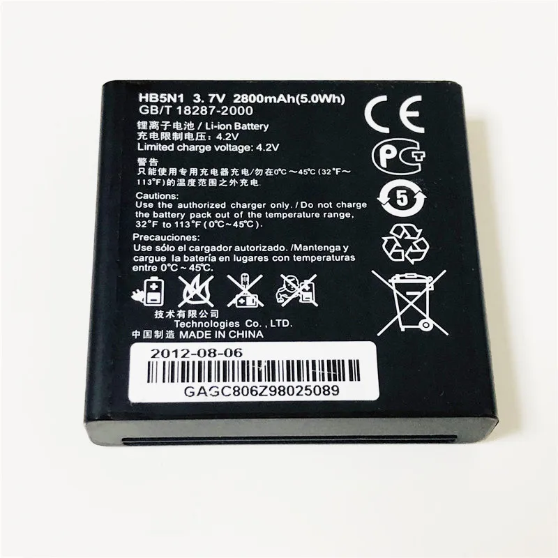 3 7 V 2800 мА/ч HB5N1 Толстая батарея Чехол для мобильного телефона Huawei Ascend G300 G302D G305T G330C