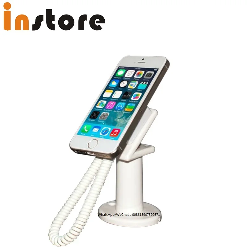 10 Pcs Mobile Phone Retail Shop Anti Theft Holder Cell Phone Display Security Retractable Stand With Adhesive Sticker