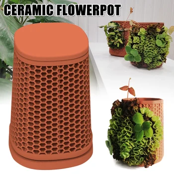 

New Hot Clay Pots Ceramic Pottery Planter Flower Pots Succulent Pots with Drainage Hole for Indoor/Outdoor USJ99