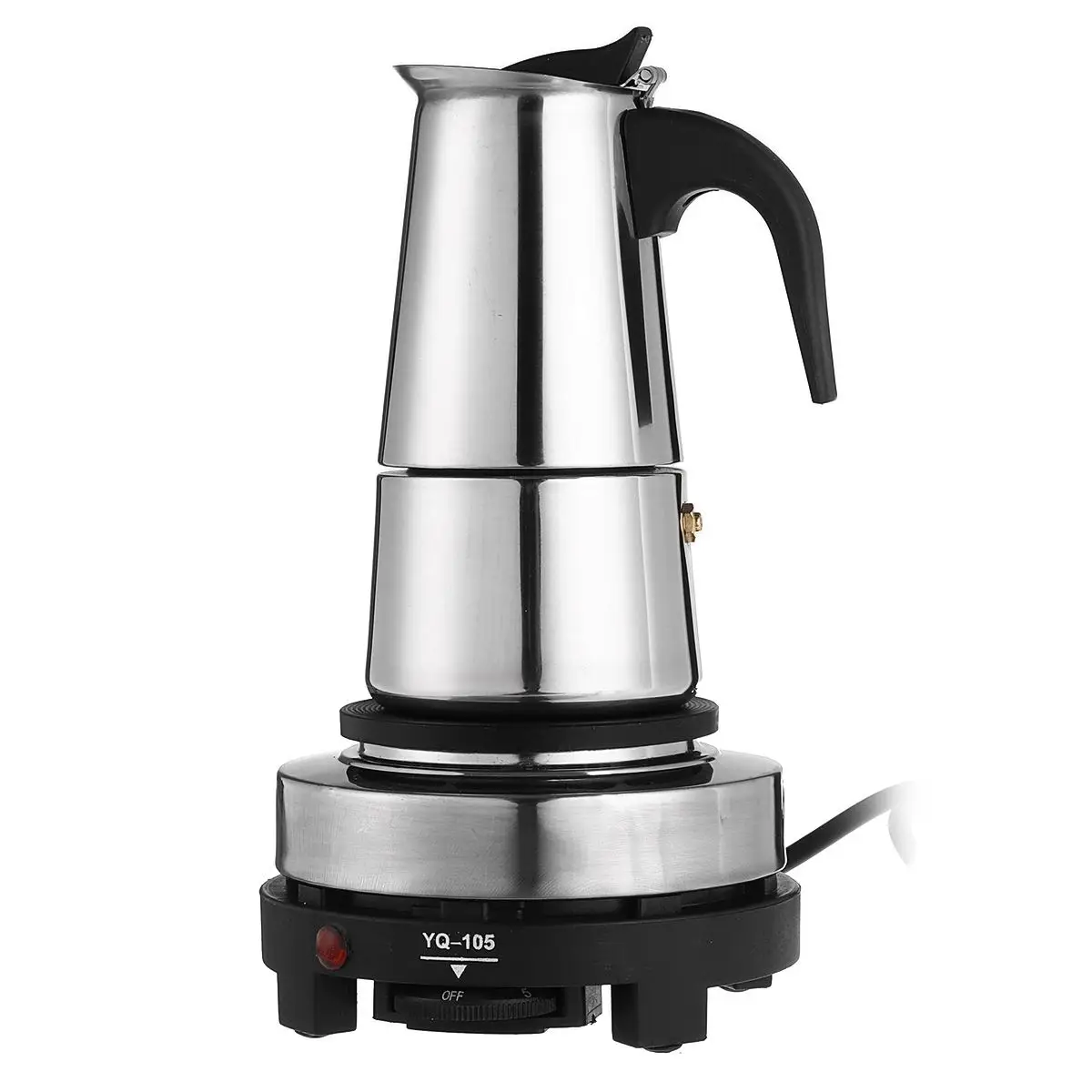 Портативная кофеварка эспрессо из нержавеющей стали 100/200/300 мл|Кофейники| |