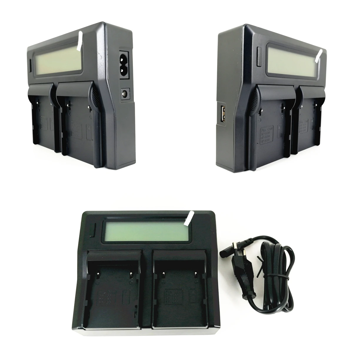 Carregador de Pilhas Lcd + Cabo de Carregamento para Canon Duplas Gêmeo C500ii C300 Mark ii C200 C200b A90 A60 A30 - Image 2