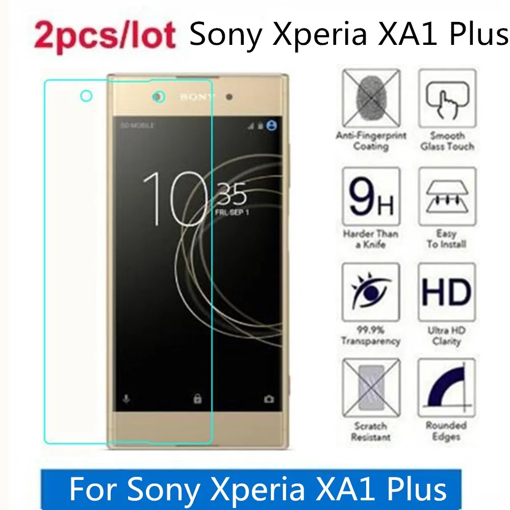 Закаленное стекло для Sony Xperia XA1 Plus 2.5D Premium Защитная пленка экрана / Dual 5 5&quot |