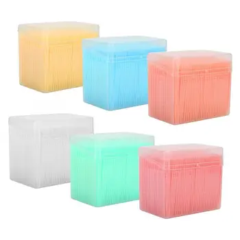 

1100pcs / box Interdental Brush Double-Head Teeth Cleaning Toothpick Oral Care Floss Pick Toothpick Floss