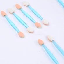 10 шт., аппликатор Pro sp onge, двухсторонний макияж, принадлежности, портативные, e ye Shadow b, несется, для ногтей, зеркальная пудра, b rush(China)