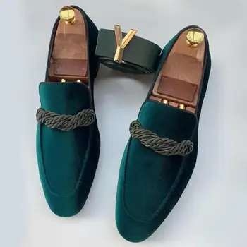 

Men's Loafers Shoes Faux Suede Leather Low Heel Shoes Casual Shoes Vintage Slip-on Fashion Shoes Classic Male Shoes F451