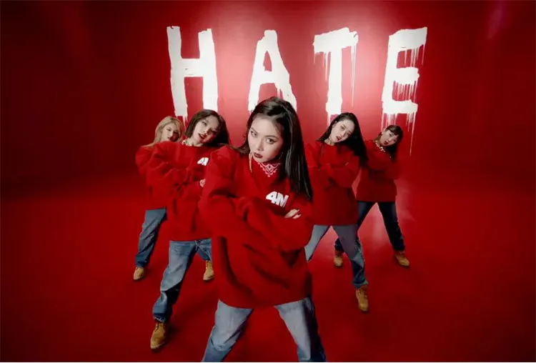 4 минутный альбом Act7 Hate MV сопутствующие товары золото Hyuna Южная Ji-Hyun Jeon Ji Yoon стиль знаменитостей для мужчин и женщин толстовка