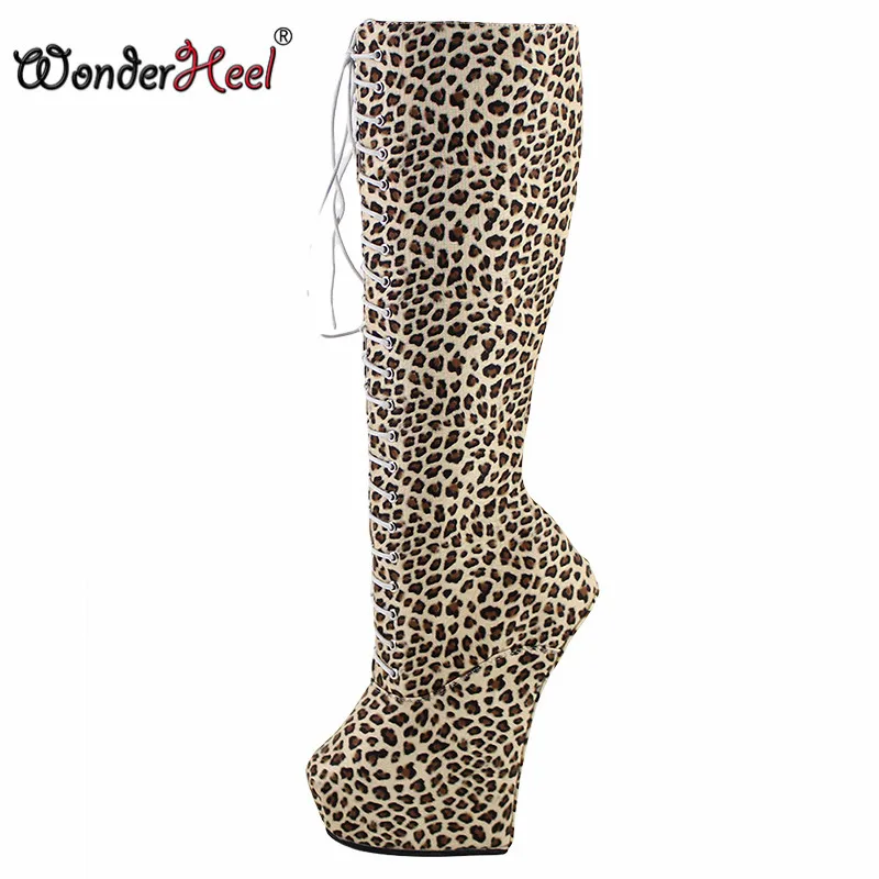 Wonderheel модные сапоги до колена на платформе 20 см|fashion boots|platform bootslaceup heels |