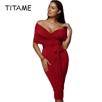 

TITAME Women's Dress Sets 2 Piece Sets Party Club Bodycon Sexy Ladies Crop Top Skirts Female Tracksuit Outfits Dress Suits