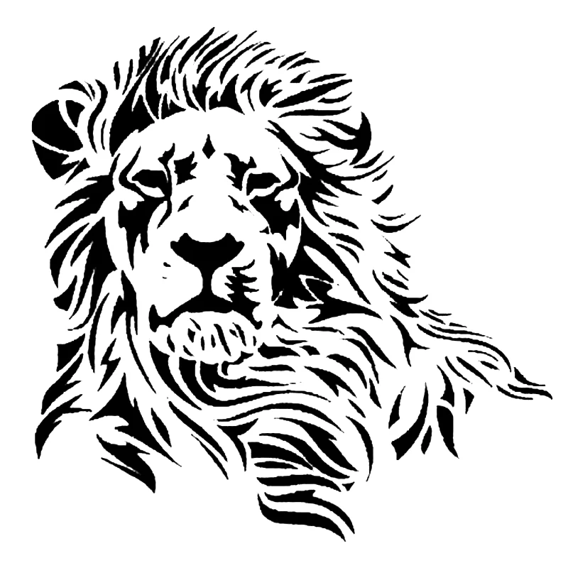 

15*14.8cm Lion Head Car Sticker Waterproof Vinyl Decal Motorcycle SUVs Bumper Body Decals Car Accessories