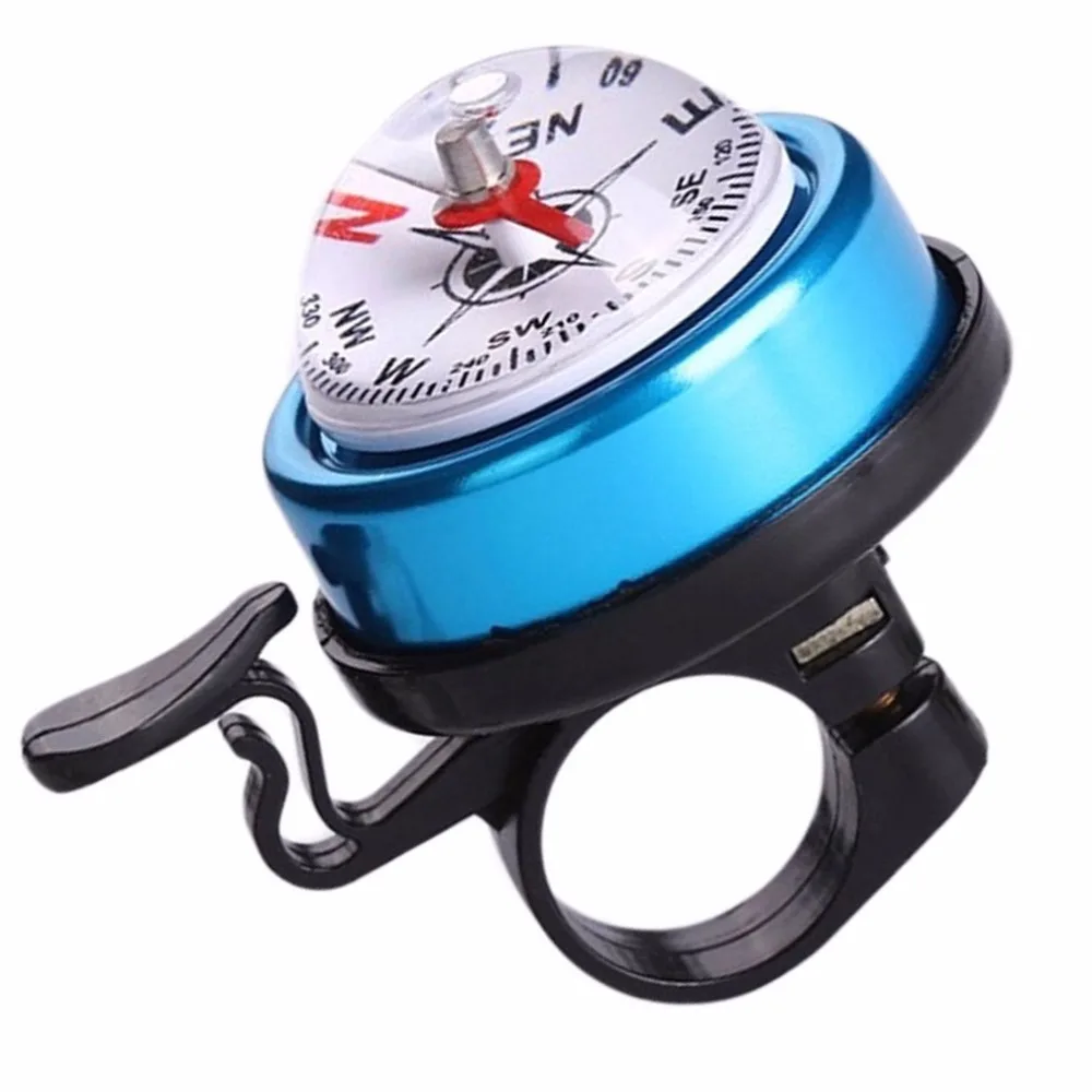 Plastic Bicycle Alarm Bell Bicycle Horn Cycling Safety Bike Ring Bell Built in Compass Fit For 22mm Handle Grip Diameter