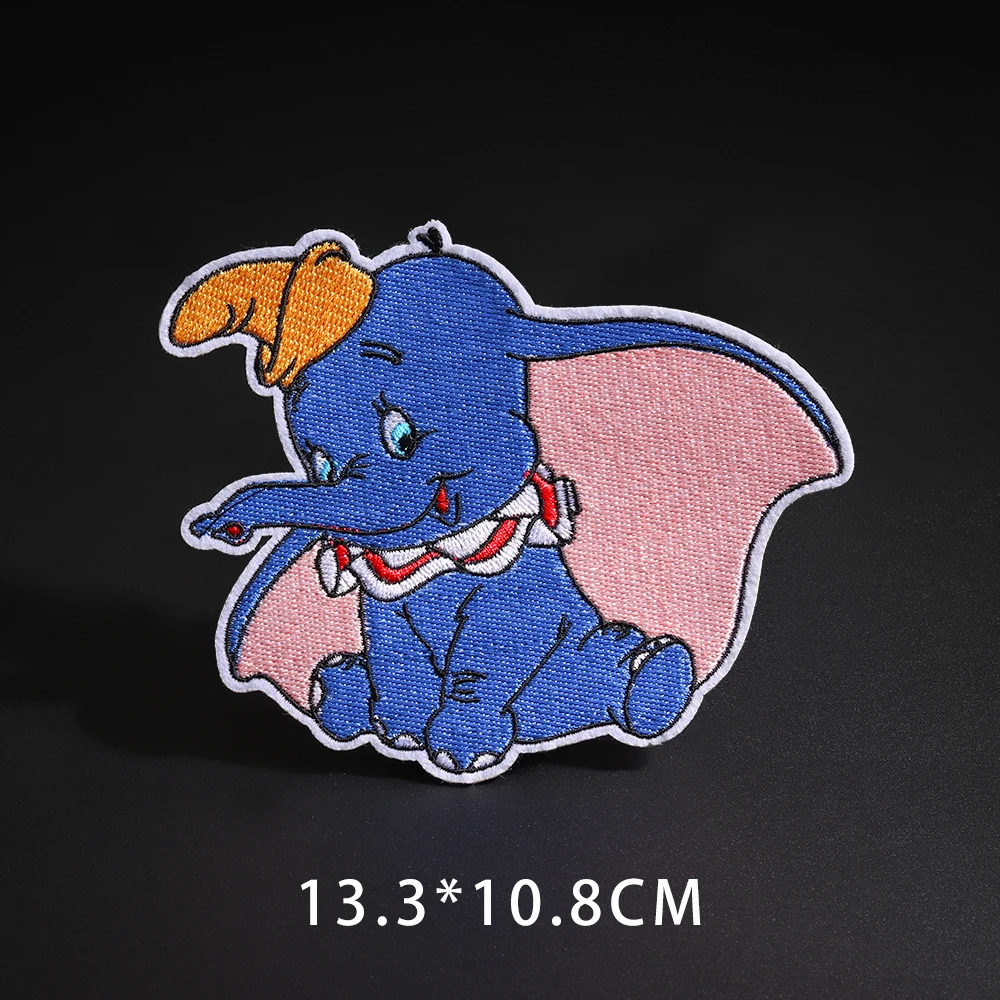 Мультфильм Dumbo нашивки со слонами клеящиеся утюгом украшения Мой сосед Тоторо ткань аппликации 3D Diy милое крыло свободы не лицо значки