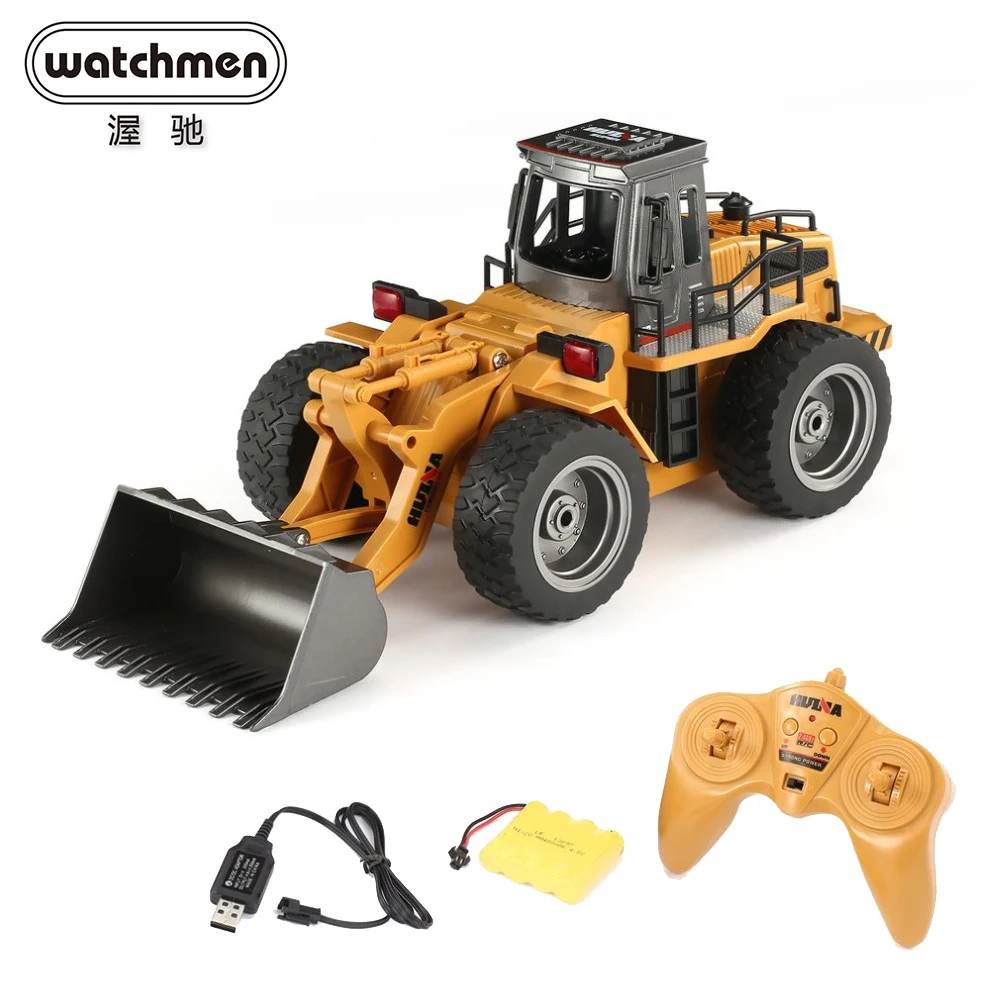 HuiNa 1520 RC автомобиль 6CH 1/18 грузовики металлический бульдозер зарядка RTR