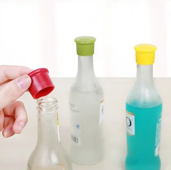

Silicone Red Wine Stoppers Food Grade Beer Beverage Bottle Caps